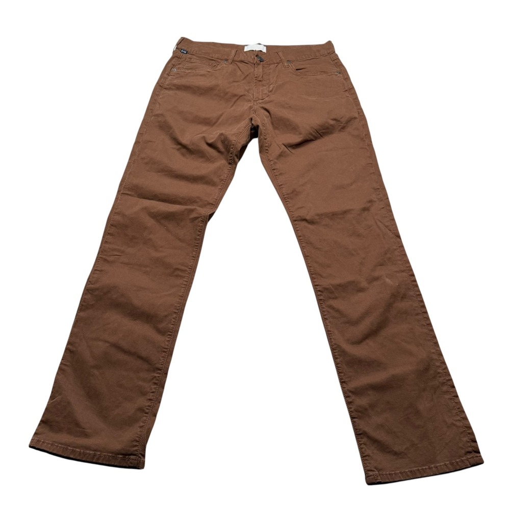 CITIZENS OF HUMANITY Gage Slim Straight Brown Chino Pants Men's Size 32 FLAWED